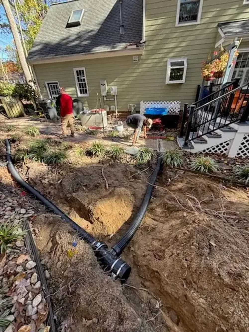 Project Fixing Yard Erosion and Runoff with Drainage Done Right image
